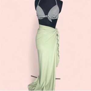 Light Green Wrap Skirt / Sarong